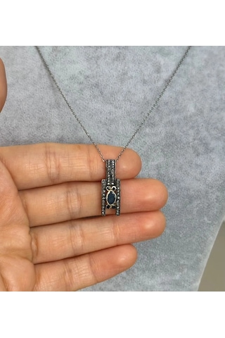 Safir Elmas Kolye 344
