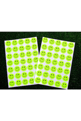 Tanex Tnx-325 Flo Daire Yeşil Gülen Etiketi 19 MM 70 Adet