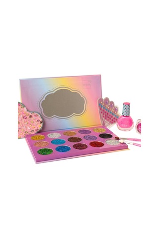 Parlak Güzellik Tasarım Seti Işıltılı Çocuk Makyaj Ve Manikür Oyuncak Seti