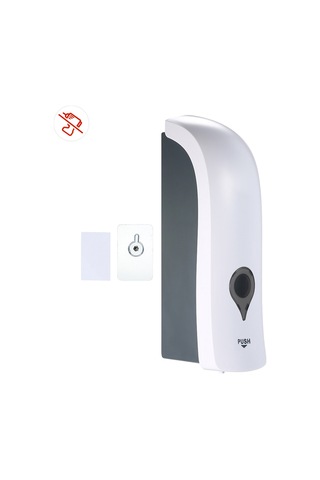 Chuangdıan-sabunluk,300 Ml Hiçbir Delme Duvara Monte Tek Kafalı Manuel,beyaz Diğer