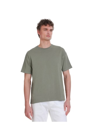 Hatemoğlu Gri Regular Fit 100% Pamuk Bisiklet Yaka Oversize Tişört 1995331 Gri