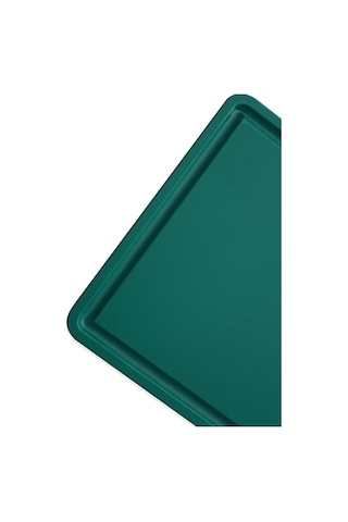 Türkay 32.5x26.5x1 Cm Saplı-oluklu Polietilen Kesme Tahtası Kesim Levhası Yeşil 1237