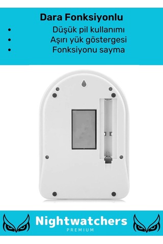 Özel Seri Yüksek Hassasiyet Pilli Dara Fonksiyonlu Otomatik Kapanma Özellikli Hassas Mutfak Terazisi Çok Renkli