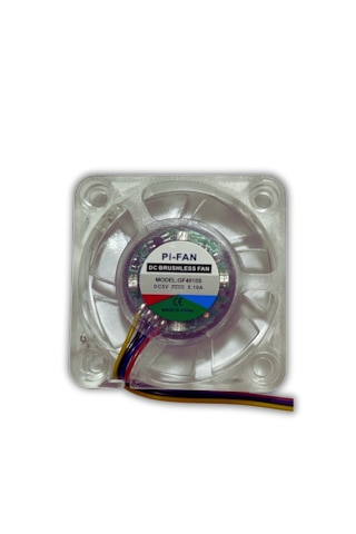 Raspberry Pi 5 52pi 40x40x10mm Soğutma Fanı 5v 4pin - Rgb Led Işıklı 40x40