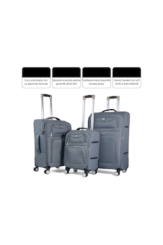 Reymond Luggage Lara Seyahat Valizi, Kabin Boy Siyah