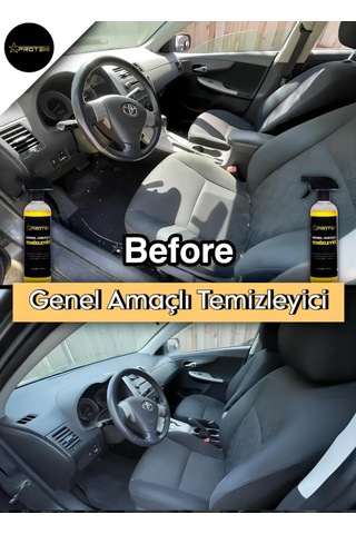 Protek Genel Amaçlı Temizleyici 2 Adet Ve Detay Fırça Seti 2