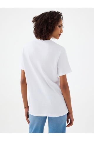 LOFT Regular Fit Kadın Tshirt K.kol Lf2039012 Q1.v1 Beyaz