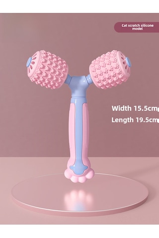Skycity Kedi Parmaklıklı Silikon Yoga Masaj Aleti - Bacak Kasları Gevşetici, Fitness Egzersizleri İçin Taşınabilir Y-shape Roller Çok Renkli
