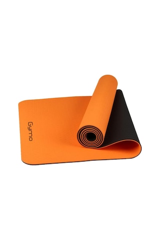 Ekolojik 6mm Tpe Yoga Matı Pilates Minderi Turuncu Diğer