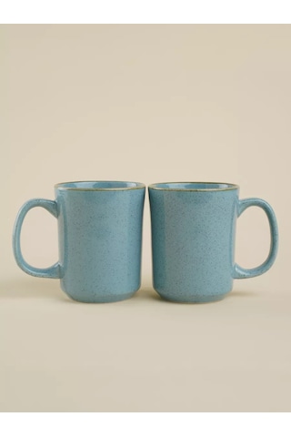 Sl Home Çay Ve Kahve İçin Fincanlar 2 Adet 400 Ml "azura" Porselen 200473612 Açık Mavi