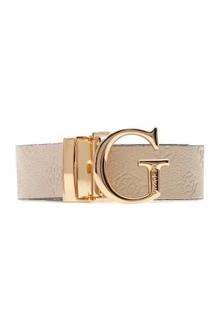 Guess Ella Logo Çift Taraflı Kadın Kemer Bw7861p3430 Siyah