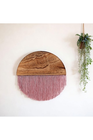 Suntek Magideal Bohem Goblen Duvar Dekor Kreş Geometrik Sanat Ev Pembe