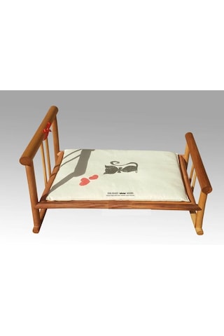 Minderli Karyola Walnut Basic Kedi Yatağı 61 x 34 x 40 CM