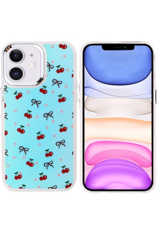 Mobilefix Iphone Uyumlu 11 Kılıf Airbag Tasarımlı Mbfx Hadra Kapak - Kiraz Kiraz