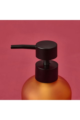 Mien Cam Sıvı Sabunluk - Turuncu - 19 Cm Turuncu / Siyah