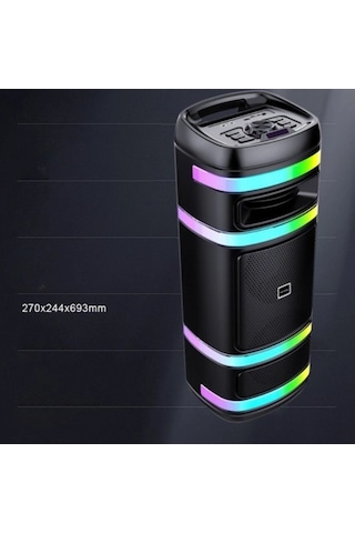 Kablosuz Mikrofonlu Hoparlör - Party Box Speaker