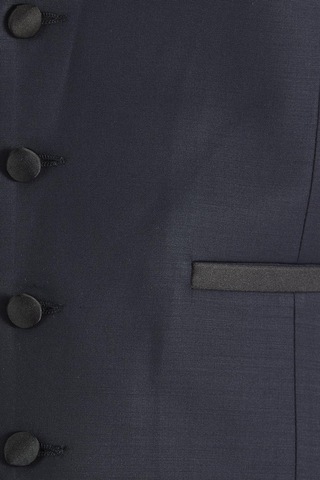 Slim Fit Saten Biyeli Lacivert Damatlık Smokin Yelek Y 120 Lacivert