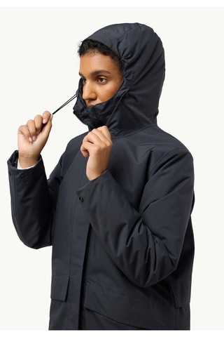 Jack Wolfskin Tempelhop Su Geçirmez Kadın Mont-a60202 Antrasit
