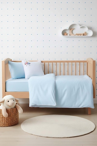 Dolly Mint Punch Nakışlı %100 Pamuklu Bebek Nevresim Takımı Çok Renkli