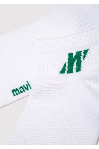 Mavi - Beyaz Patik Çorap 0911962-28945 Beyaz