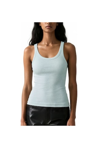 Hiccup Busem Kolsuz Ribanalı U Yaka Tank Top Adaçayı Yeşili