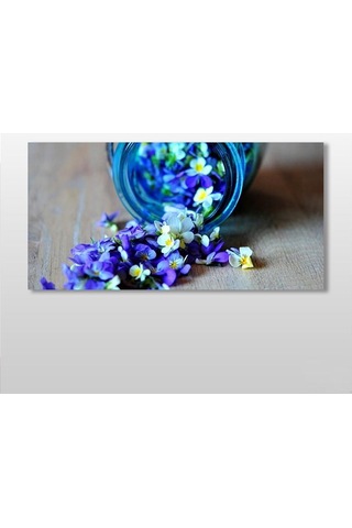 Kavanozdaki Çiçekler Kanvas Tablo