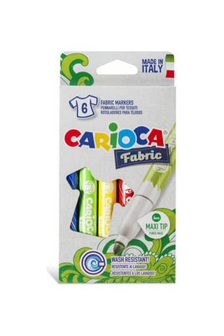 Carioca Keçeli Kumaş Boya Kalemi 6lı