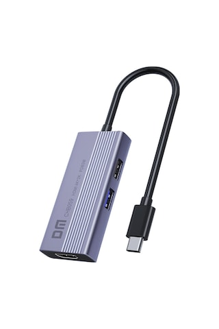 Dm Chb059 Type-c To 4k Hdmı 2 Usb-a Pd 60w Sd Ve Micro Sd Kart Okuyucu Çoklayıcı Hub