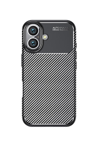 Apple iPhone 16 Plus Uyumlu Zore Negro Silikon Kapak-siyah