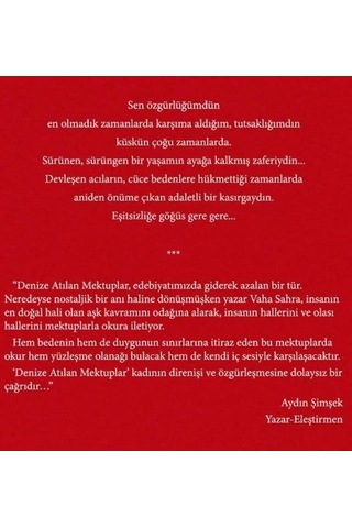 Denize Atılan Mektuplar / Vaha Sahra