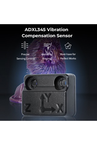 Honmex Creality Adxl345 Titreşim Telafi Sensörü - Doğru Algılama Kontrolü, Titreşim Çizgilerini Azaltır Ender-3 V3 Ke İçin Siyah