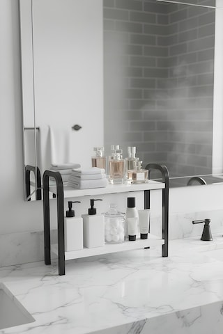 Metallica Concept Sude Tezgah Üstü Raf Düzenleyici Mutfak Banyo Rafı Baharatlık Çok Amaçlı Dolap Ahşap Beyaz