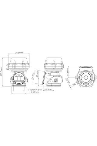 Turbosmart Progate 50mm Harici Wastegate Ts-0502-1001