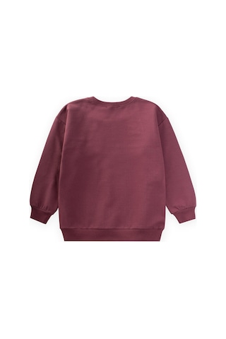 Taş Detaylı Sweatshirt 4-12 Yaş Mürdüm MÜRDÜM
