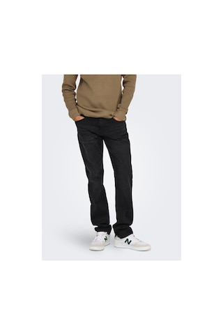 Only & Sons Slim Fit Jeans Onsweft Orta Bel Slim Fit Jeans Siyah