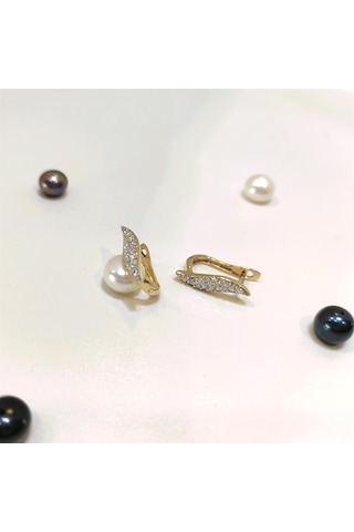 Altın Ürünler Su Yolu Küpe 14 Ayar Altın