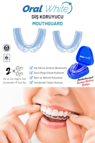 Oral White Diş Gıcırdatma Ve Sıkma Önleyici Bruksizm Gece Plağı