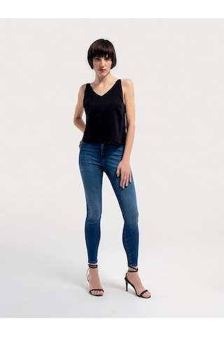Regular Fit Kadın Bluz K.kol Siyah