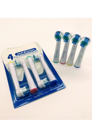 Hannah Şarjlı Diş Fırçası Başlığı 4'lü