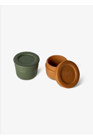 Citron Mini Sos Kapları 2'li Set - Caramel / Green 1286876