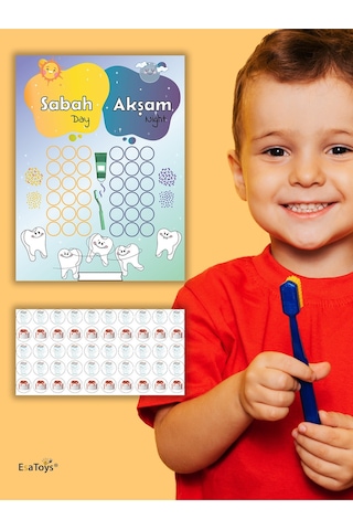 Çocuklar Için Diş Fırçalama Panosu