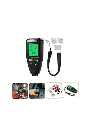 Boatshop1 Goxawee Dijital Kaplama Kalınlık Ölçer Kırmızı Yüksek Hassasiyet Abs Kaymaz Tasarım Boya Metre Profesyonel Teşhis Aracı