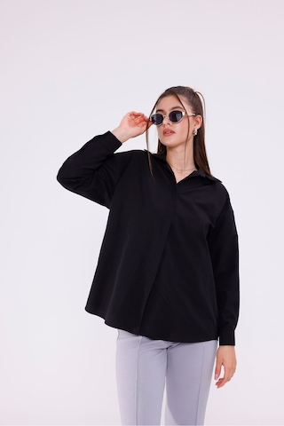 Kadın Trend Gömlek Siyah