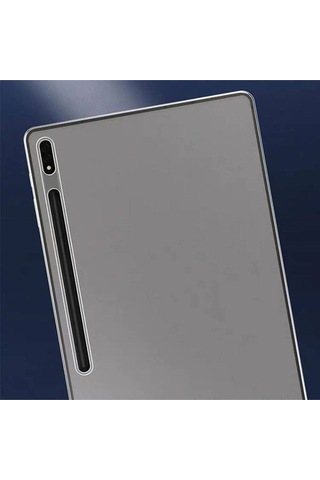 Galaxy Uyumlu  Tab S8 Ultra Sm-x900 Kılıf Gzgn Tablet Süper Silikon Kapak - Renksiz Arka Kapak