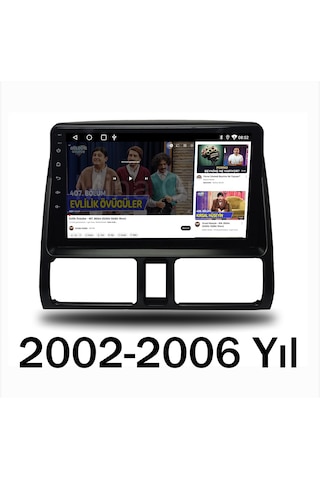 Honda Cr-v 2002-2006 Uyumlu 9 İnç Android Multimedya Ekran 4gb Ram 32gb Hafıza Kablosuz Carplay Android Auto 9"