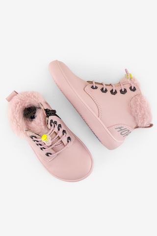 Hopfrög Furry Boots Pembe Lotus Barefoot Çocuk Botu Pembe