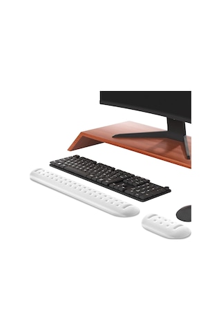 Ayrex Klasse Gaming Klavye Ve Mouse Bilek Destek Seti, Ergopad, Kaymaz Tabanlı, Nefes Alan Kumaş, Hassasiyet Önleyici