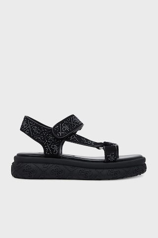 Guess Bayan Sandalet Fljlod Fap03 Black Siyah Siyah