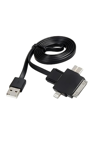 Usb Universal 4 İn 1 Çoklu Şarj Ve Data Kablosu 1 Metre