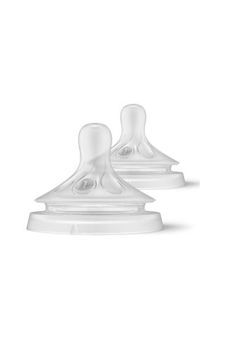 Philips Avent Doğal Tepkili Biberon Emziği, 2'li Paket, 0 Ay+, 1 Numara, Akıtmaz Emzik, Kolik Ve Gaz Önleyici, Bpa